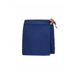 Prévente - B.Floral - Jupe portefeuille night blue en molleton