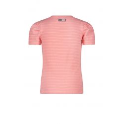 Prévente - B.Happy - T-shirt flamingo à rayures texturées