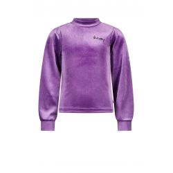 B.Checked - T-shirt en velours purple
