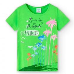 Prévente - Boboli - Ensemble legging et t-shirt parrot green "Neon Wave"