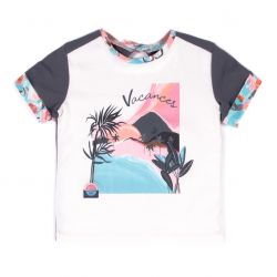 Prévente - Nanö - T-shirt ivoire "Vacances à la plage"