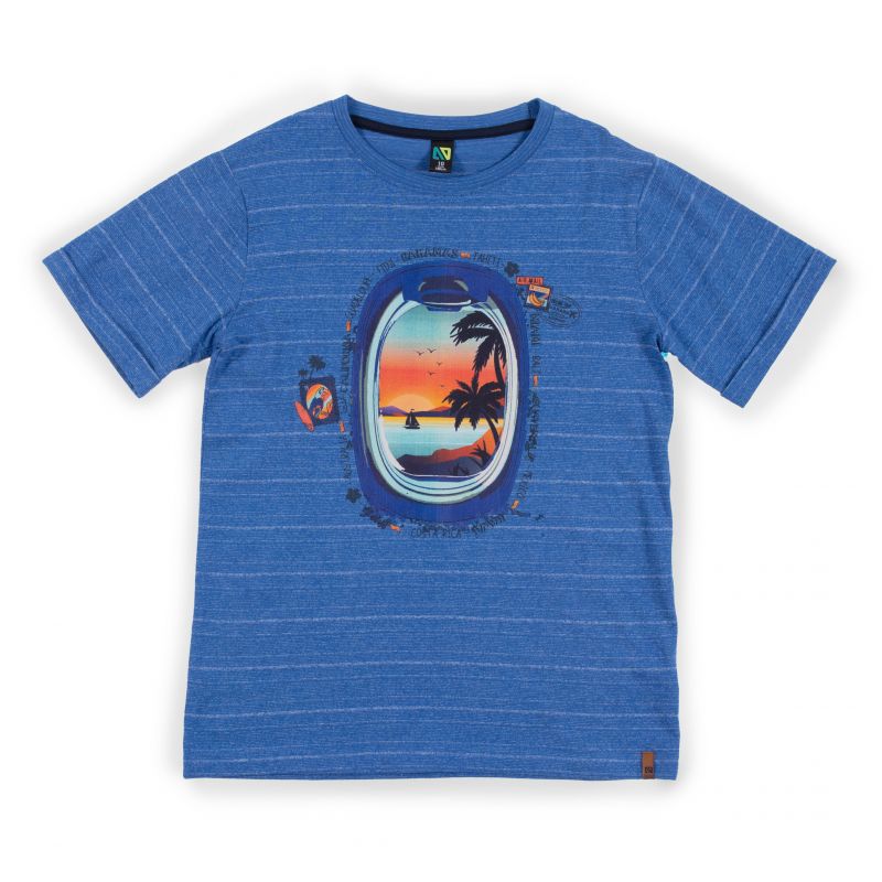 Prévente - Nanö - T-shirt bleu "Bon voyage"