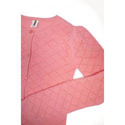 Prévente - B.Nosy - Cardigan en tricot geranium pink "B.Outstanding"