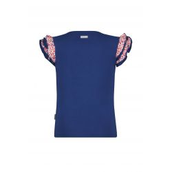 B.Nosy - T-shirt lake blue avec frisons imprimés "B.A Star"