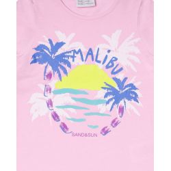 Prévente - TucTuc - T-shirt rose "Malibu"