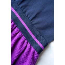 Prévente - B.Gracious - Robe marine avec jupe electric grape