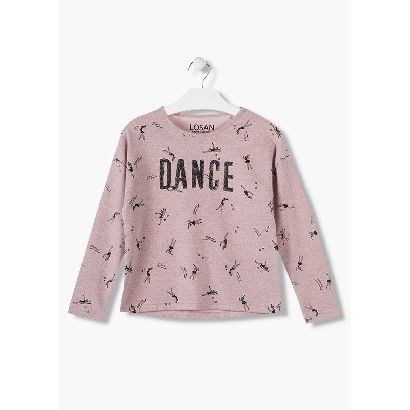 Prévente - Dance - T-shirt mauve apparence tricot