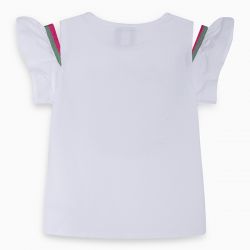 Prévente -  Samba - T-shirt blanc avec paillettes réversibles