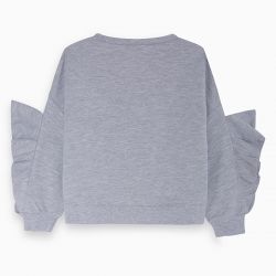 Prévente - Powerful - Sweatshirt gris avec écussons amovibles