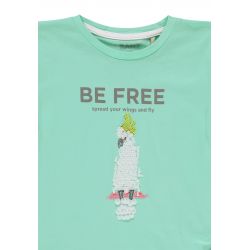 Prévente - Crazy Birds - T-shirt vert avec noeud