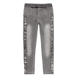 Prévente - Silver Sparkle - Jeans stretch gris