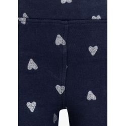 Prévente - Magic Navy - Pantalon en molleton marine clair imprimé coeur