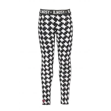 B.Smart - Pantalon à motifs jacquard noir et blanc