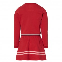 Quapi - Robe en coton français rouge
