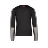 Prévente - B.Trendy - T-shirt noir à manches raglan grises