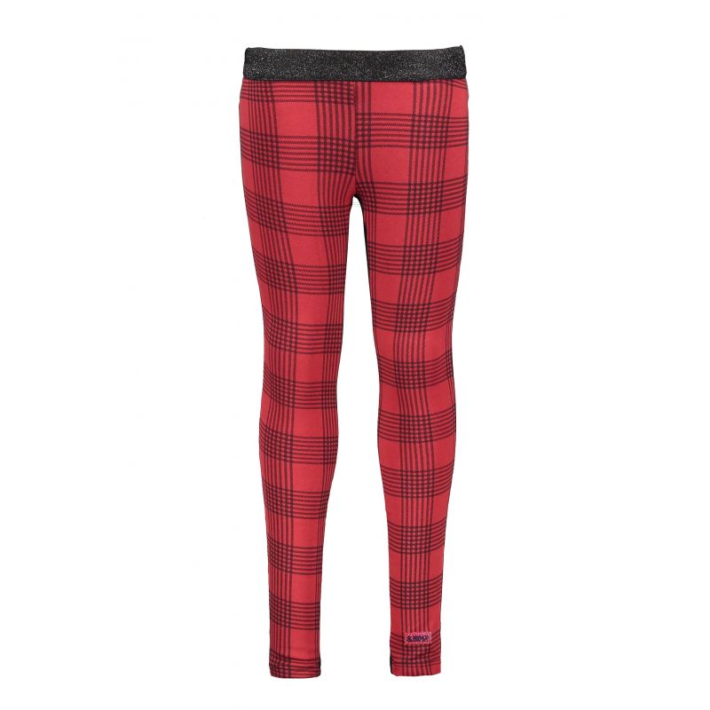 Prévente - B.Trendy - Pantalon à carreaux rouge et noir