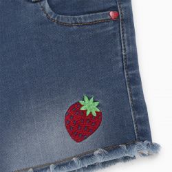 Prévente - Sweet Strawberries - Short en denim