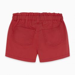 Prévente - Basic - Short en twill rouge