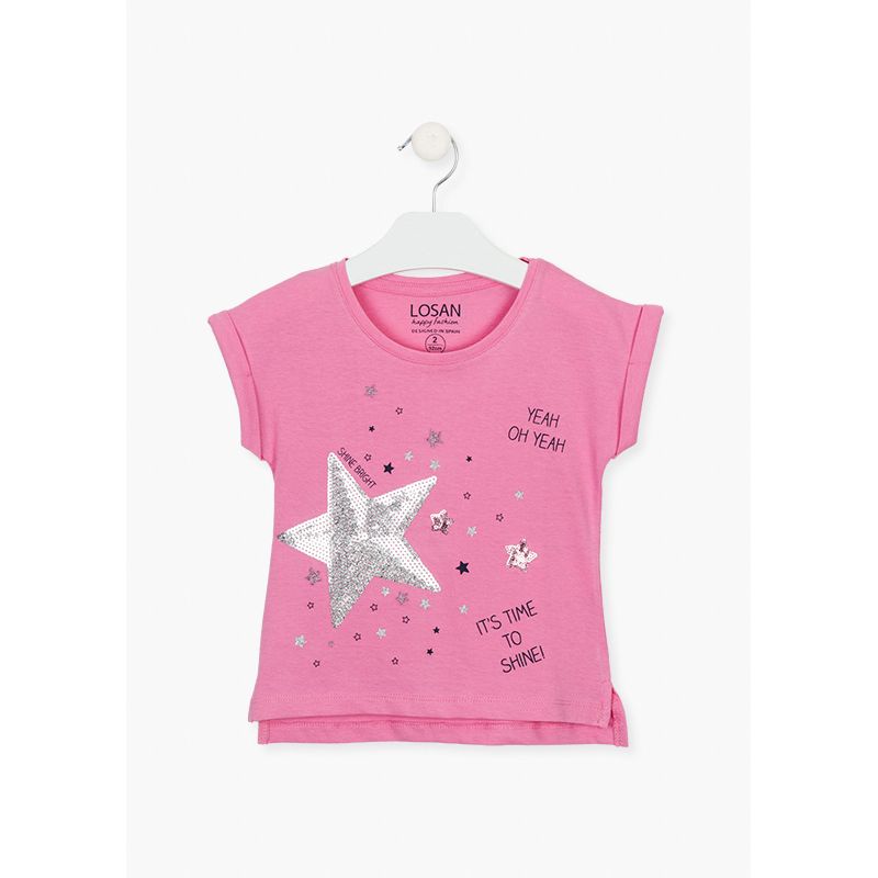Prévente - Team Cute - T-shirt rose