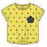 Prévente - Camp Friend - T-shirt jaune moyen avec fleur marine