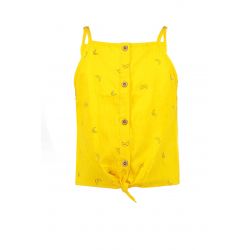 Prévente - B.Cheerful - Top en voile jaune banane