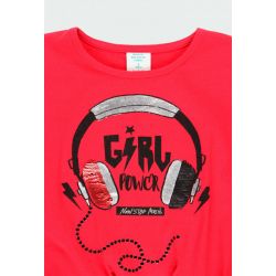 Prévente - Biker Gang - T-shirt rubis écouteurs