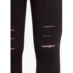 Prévente - It's Cool - Pantalon gris foncé avec insertions de paillettes aux genoux