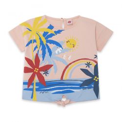 Prévente - Enjoy the Sun - T-shirt pêche