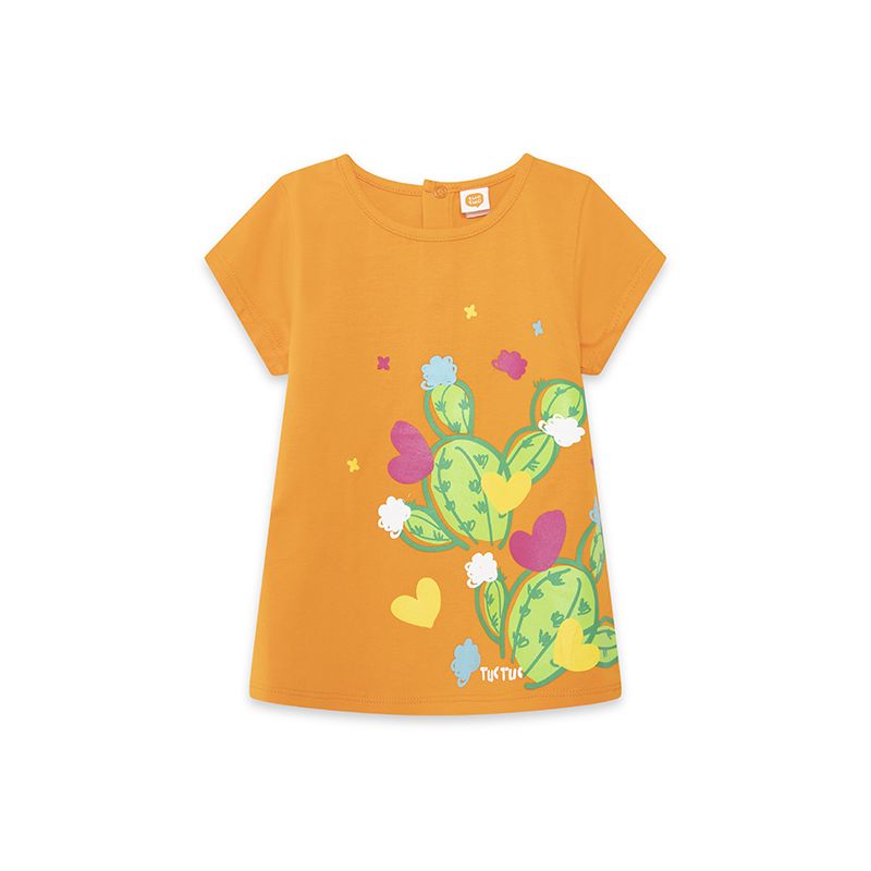 Prévente - Fun Cactus - T-shirt orange