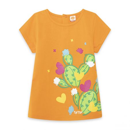 Prévente - Fun Cactus - T-shirt orange